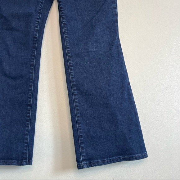 NYDJ Womens Barbara Bootcut Dark Wash Ankle Jeans Sz 8 Mid Rise - Picture 2 of 11